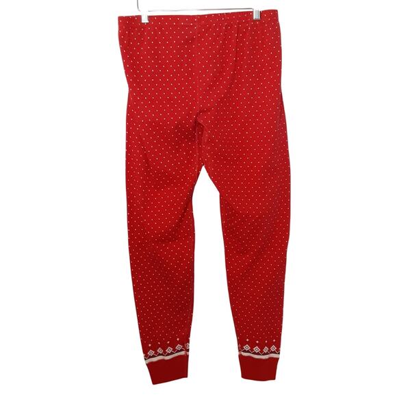 Hanna Andersson Adult Holiday Long John Pajama Pants Pull On Joggers Womens L - Picture 3 of 10